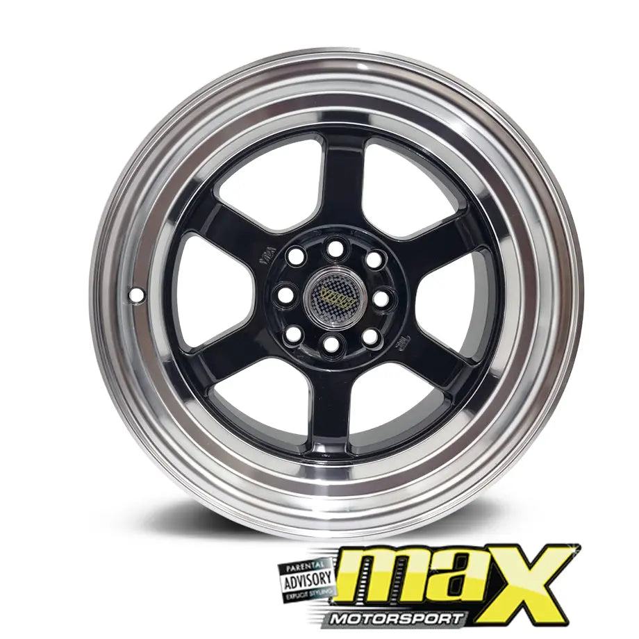 15 Inch Mag Wheel - MX6022 V.olk Deep Dish Wheels  - 4x100 / 4x114.3 PCD Max Motorsport