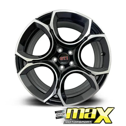 15 Inch Mag Wheel - MX8558 Golf 8 GTI Style Wheel - 5x100 PCD Max Motorsport