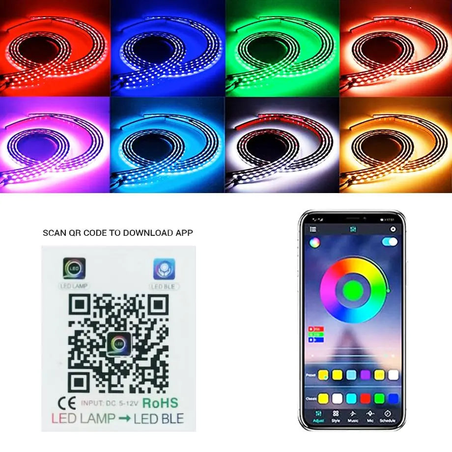 App Controlled RGB LED Under Car Light Kit Max Motorsport