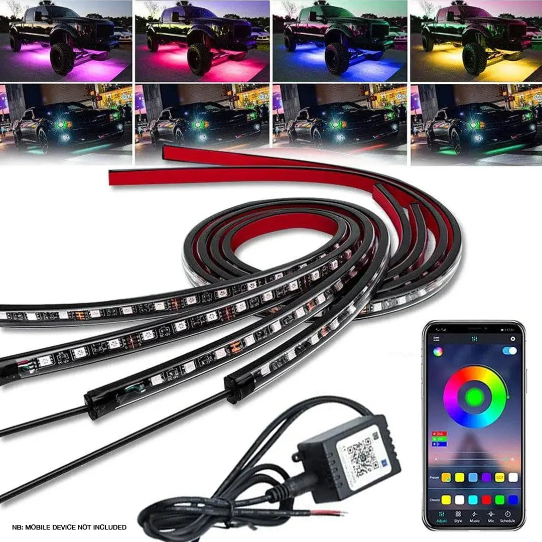App Controlled RGB LED Under Car Light Kit Max Motorsport