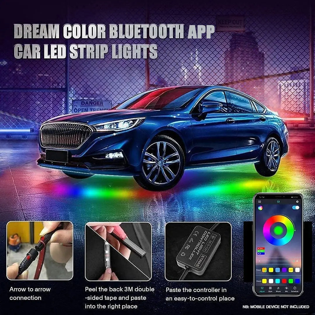 App Controlled RGB LED Under Car Light Kit Max Motorsport