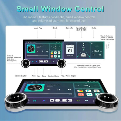 Diamond 2K - 11.5 Inch Dual Knob Android Multimedia Entertainment Unit - Haval H1 (12-21) Diamond 2K