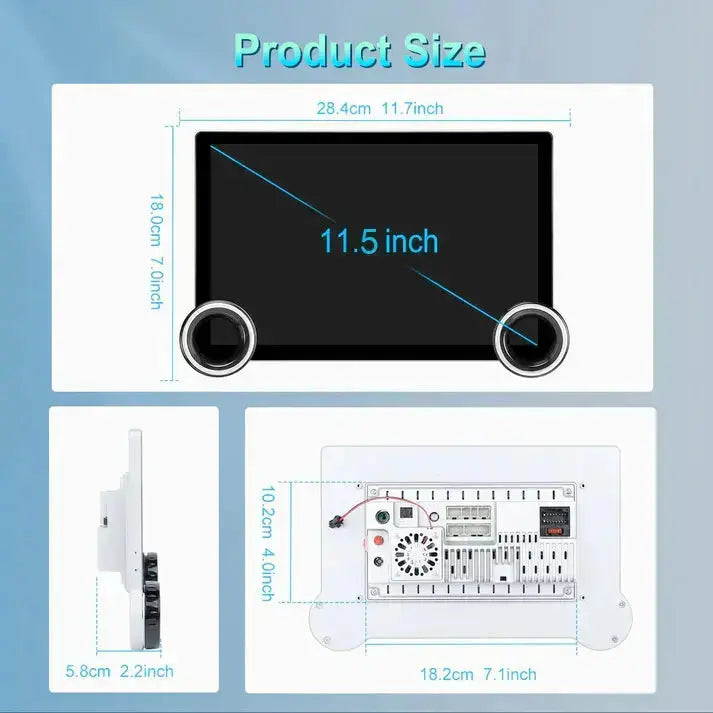 Diamond 2K - 11.5 Inch Dual Knob Android Multimedia Entertainment Unit - Haval H1 (12-21) Diamond 2K