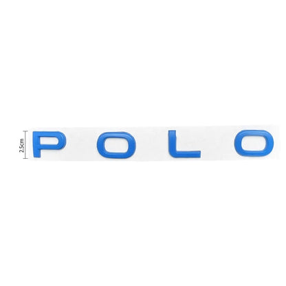 Polo Lettering Badge (Blue) - Polo 8 Style Max Motorsport
