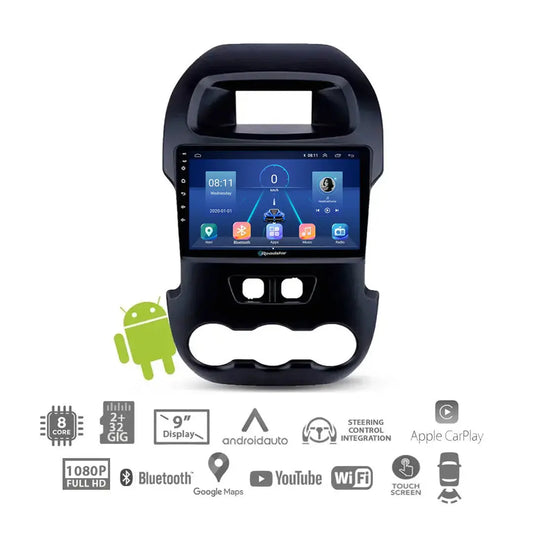 Suitable To Fit Ranger T6 (12-15) - 9 Inch Roadstar Android Entertainment & GPS System Roadstar