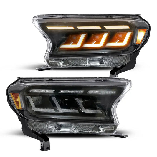 Suitable To Fit - Ranger T7 / T8 (16-22) Bugatti Style DRL LED Projector Headlight Max Motorsport