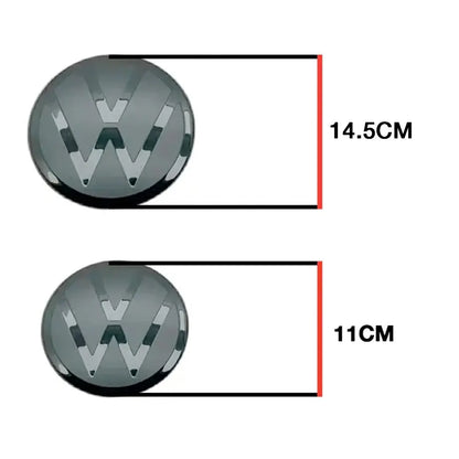 Suitable To Fit - VW Polo 8 Life (23-On) Black Stick On Emblem Badge (Pair) Max Motorsport