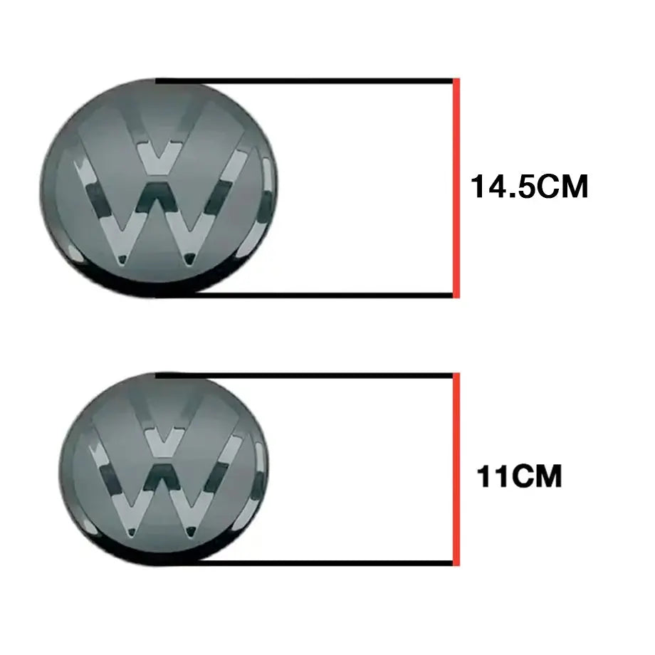 Suitable To Fit - VW Polo 8 Life (23-On) Black Stick On Emblem Badge (Pair) Max Motorsport