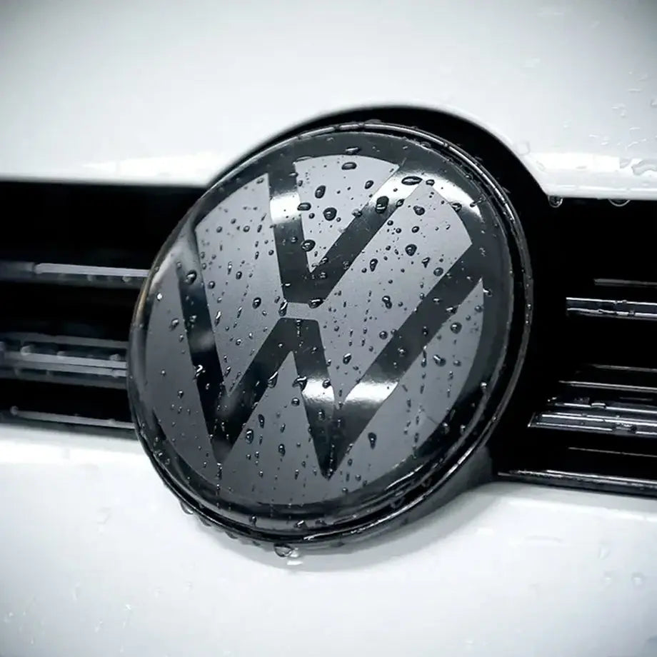 Suitable To Fit - VW Polo 8 Life (23-On) Black Stick On Emblem Badge (Pair) Max Motorsport
