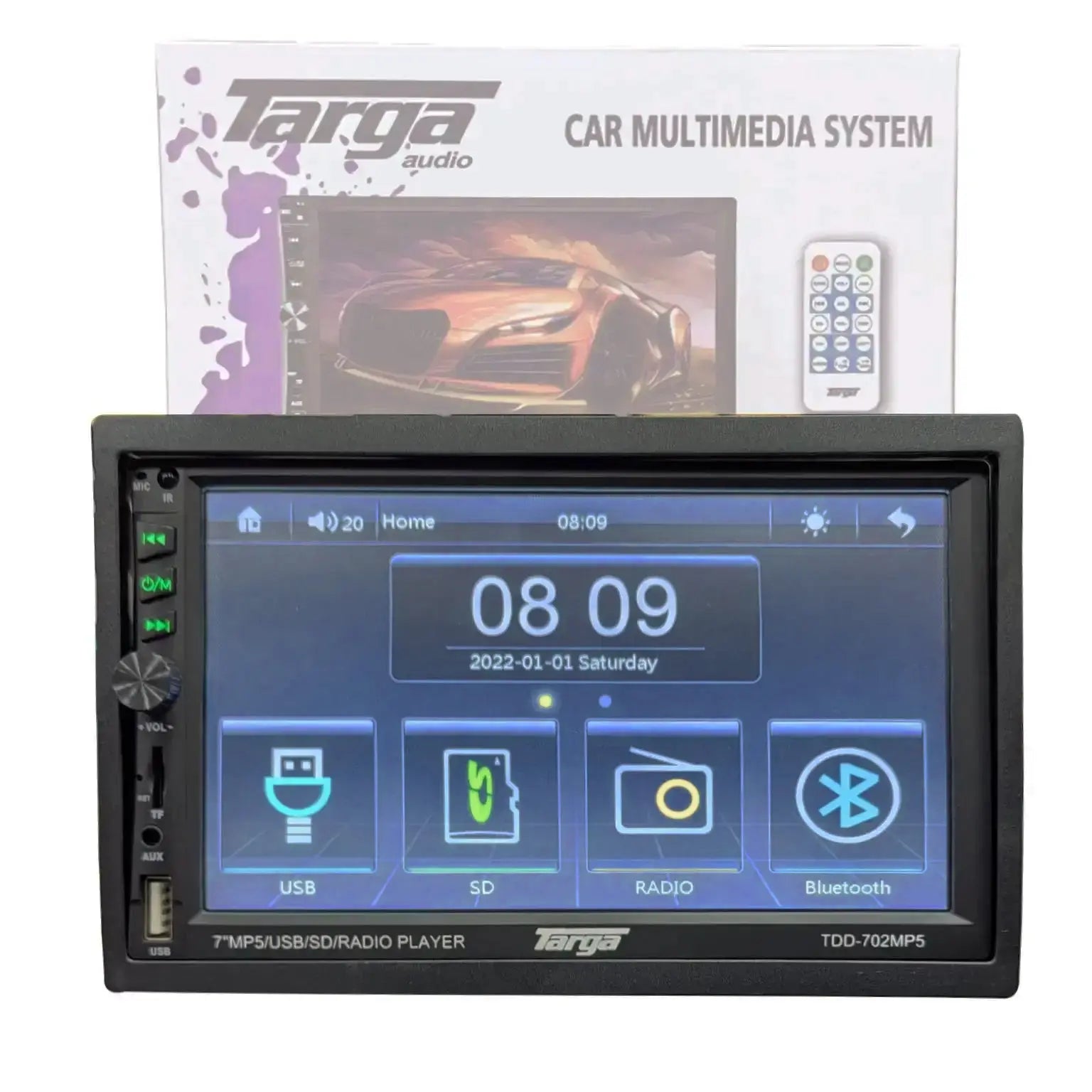 Targa TDD-702MP5 7 Inch MP5 Media Player with Mirror Link Targa