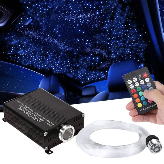 Universal LED Fiber Optic Ceiling Star Interior Light - 300PC Max Motorsport